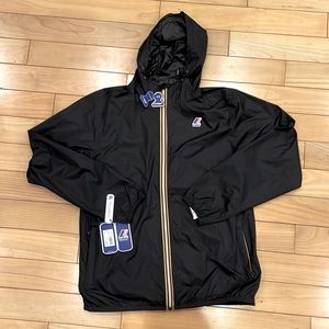 NWT K-WAY FULL ZIP RAIN JACKET
